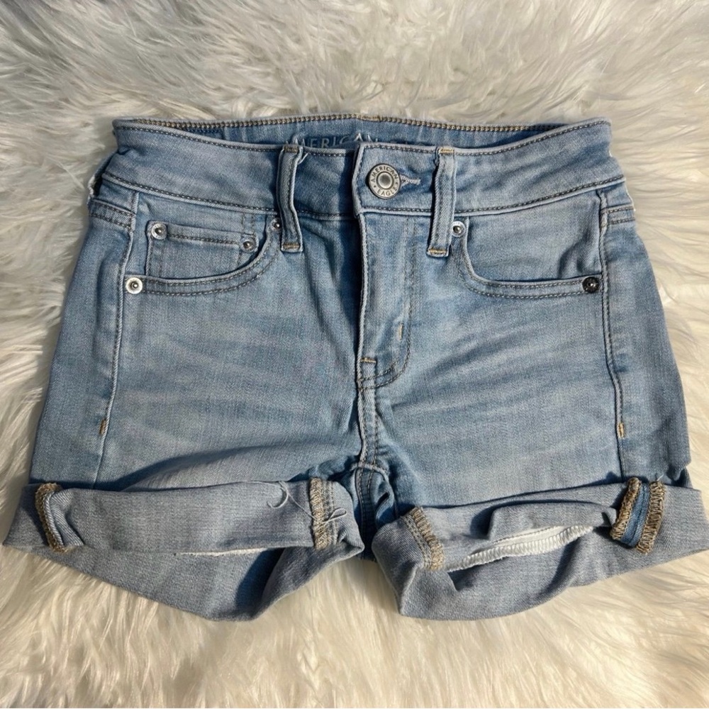 American Eagle Midi Jean Shorts